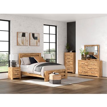 Hastiport Crossbuck Panel Bedroom Set In Brown