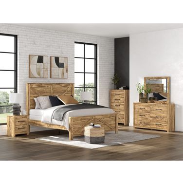 Hastiport Panel Bedroom Set In Brown