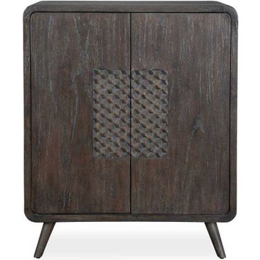 Hausen 2 Door Mid-Century Cabinet In Woodtone