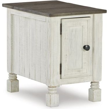 Havalance White/Gray Chair Side End Table