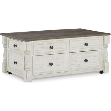 Havalance White/Gray Lift Top Cocktail Table