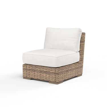 Havana Armless Club in Canvas Flax