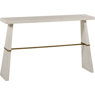 Havana Console Table In Stained Gold and Distressed Antique White
