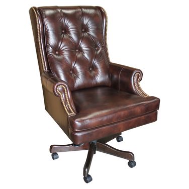 Havana Leather Desk Chair
