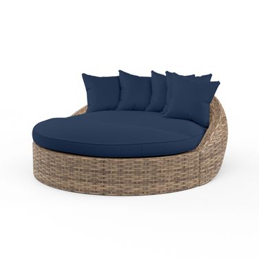 Havana Round Daybed in Spectrum Indigo