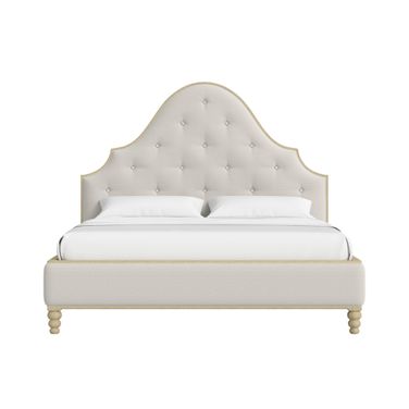Haven King Upholstered Bed In Sundrenched Oak