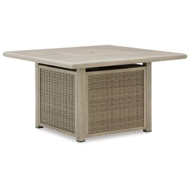 Haven Retreat Fire Pit Table In Beige