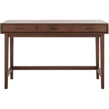 Hawthorn 3 Drawer Desk in Brown