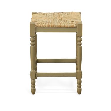 Hawthorne 24 Inch Counter Stool In Weathered Gray and Natural