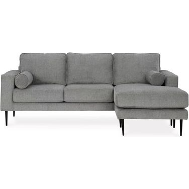 Hazela Sofa Chaise In Charcoal