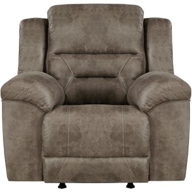 Hazen Rocker Reclining Chair In Brown
