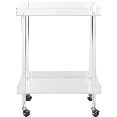 Healy Clear Acrylic Kitchen Cart