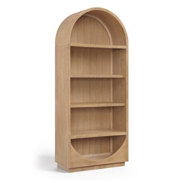 Hearth Solid Wood Bookcase In Natural