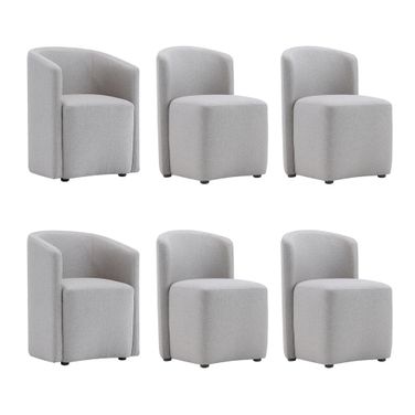Hearth Upholstered Armchair In Light Gray