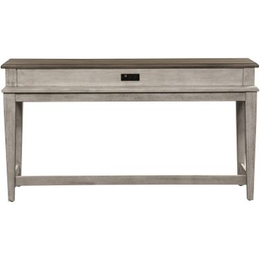 Heartland Antique White Console Bar Table