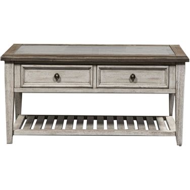 Heartland Rectangular Ceiling Tile Cocktail Table