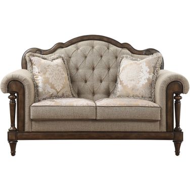 Heath Court Brown Loveseat