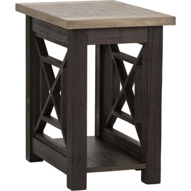 Heatherbrook Charcoal Chair Side Table