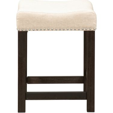 Heatherbrook Charcoal Upholstered Barstool