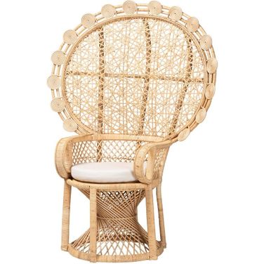 Hecate Peacock Chair In Natural Brown Rattan