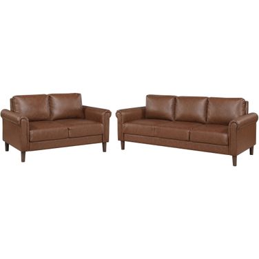 Hector Living Room Set In Chocolate