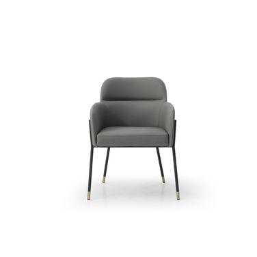 Heidi Dining Armchair In Dark Grey