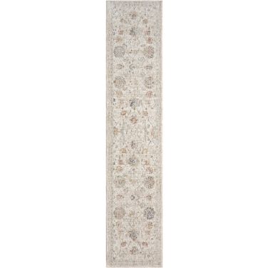 Heirloom Blend Vintage 2'2" x 10' Vintage Indoor Rug In Ivory Multi