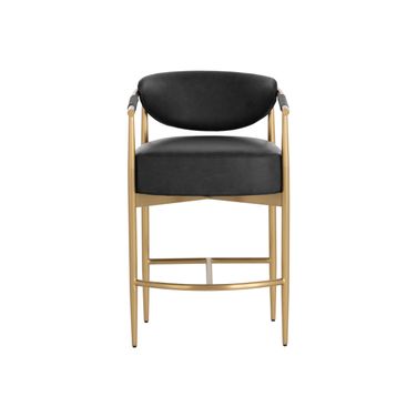 Heloise Counter Stool In Bravo Black