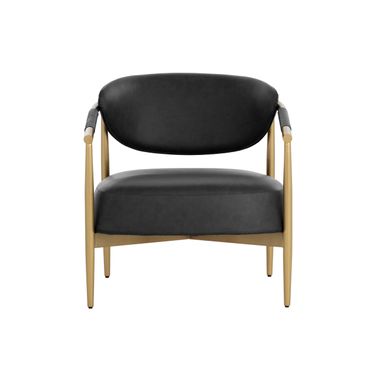 Heloise Lounge Chair In Bravo Black