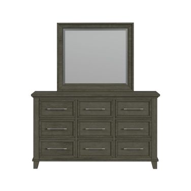 Henrik Dresser and Mirror Set In Grey