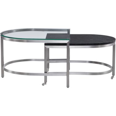 Hensley Bunching Oval Cocktail Table In Black