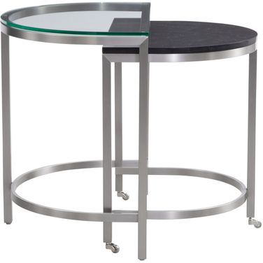 Hensley Bunching Oval End Table In Black