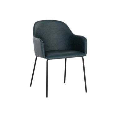 Hensley Dining Armchair In Dark Teal