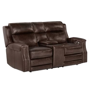 Hensley Power Loveseat In Smooth Espresso