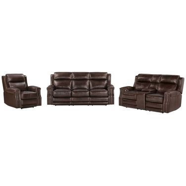 Hensley Power Reclining Living Room Set In Smooth Espresso
