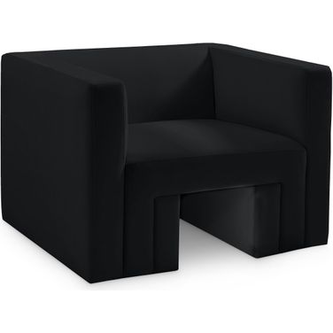 Henson Velvet Chair In Black