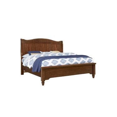 Heritage King Sleigh Bed In Amish Cherry