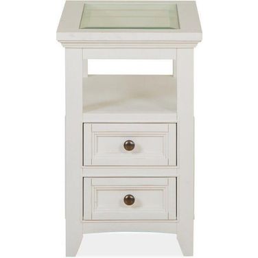 Heron Cove Chalk White Chairside Table