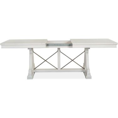Heron Cove Chalk White Trestle Dining Table