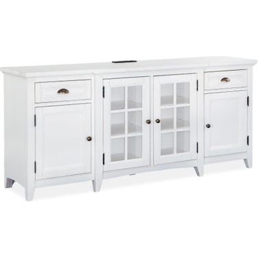 Heron Cove Chalk White Wood 70 Inch Console