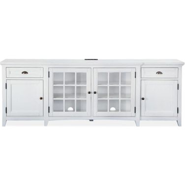 Heron Cove Chalk White Wood 90 Inch Console