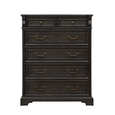 Hickory Creek 6 Drawer Chest In Brown Velvet