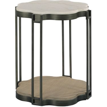 Hidden Treasures Shaped End Table In Light Bronze