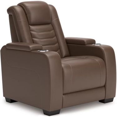 High Impact Power Recliner In Tobacco