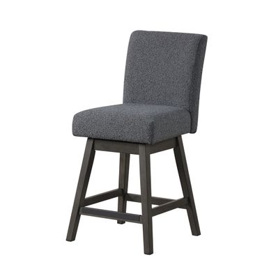 High Line Swivel Counter Chair Set of 2 In Gray