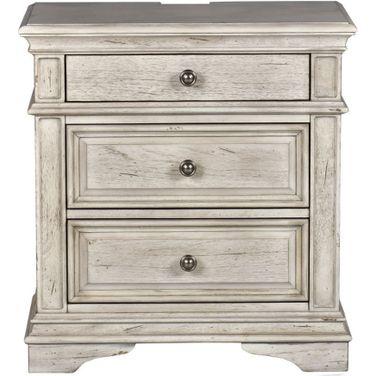 Highland Park Rustic Ivory Nightstand