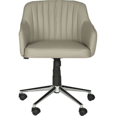Hilda Grey and Silver Desk Chair