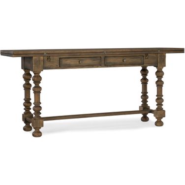 Hill Country Bluewind Flip Top Console Table