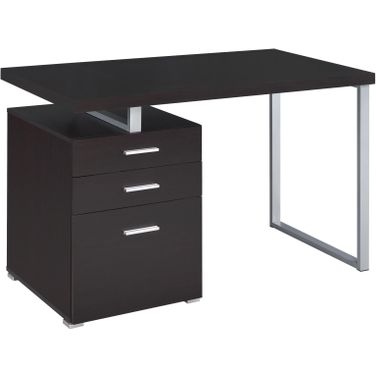 Brennan 3-drawer Office Desk Cappuccino