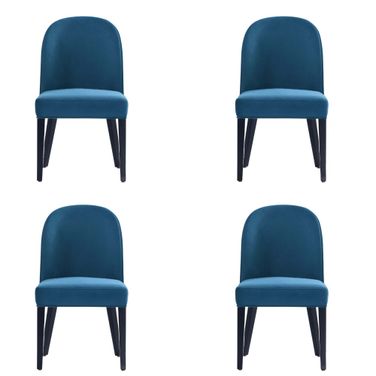 Hillman Dining Chair Set of 4 In Blue